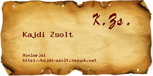 Kajdi Zsolt névjegykártya